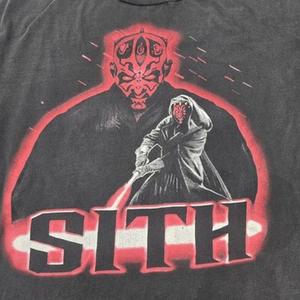 Vintage 90s Star Wars Darth Maul Sith Lord Shirt XL Horror TV Movie Retro Rare